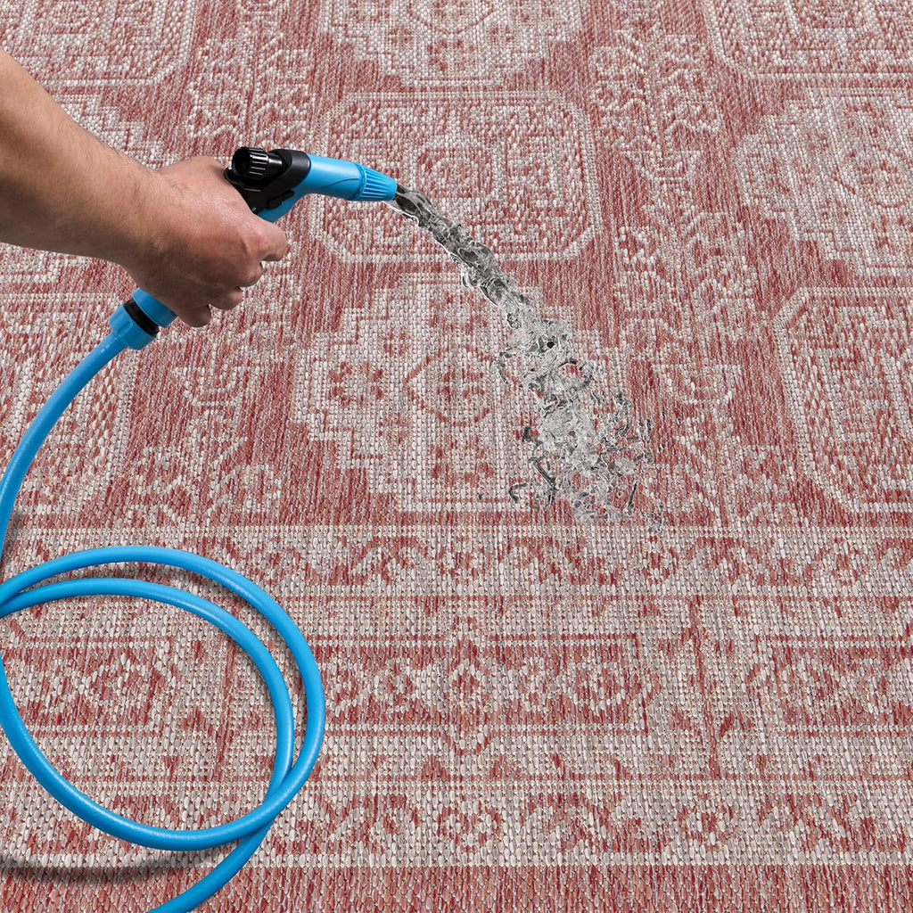 Keen Home Design Terrace Outdoor Area Rug - 9x12 Washable Indoor/Outdoor Rug for Patio, Kitchen, Balcony, Beach, Garden, Deck and Porch, Size: 8'10"x12'