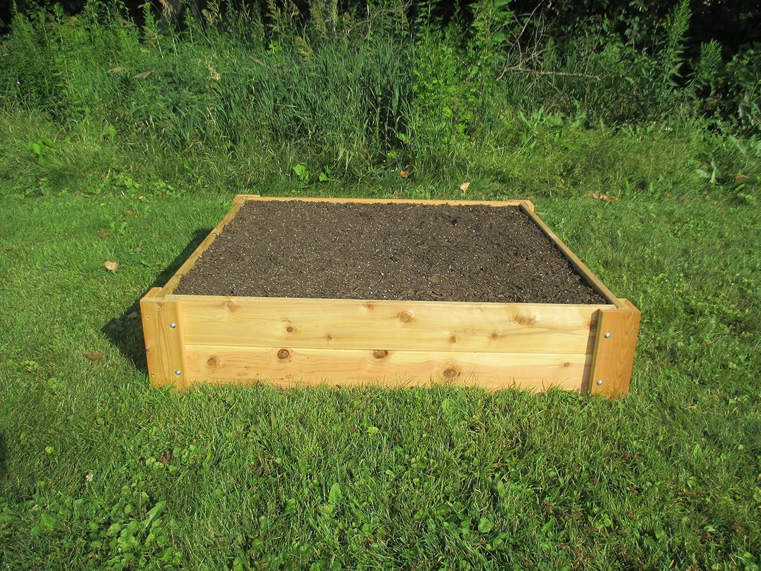 Infinite Cedar Premium Cedar Raised Garden Bed - 1" Thick Wood (4' x 4' x 11" H)