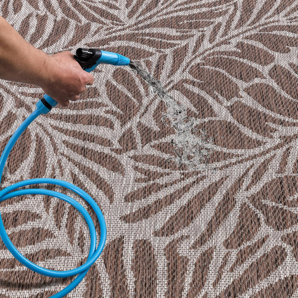 Keen Home Design Terrace Outdoor Area Rug - 9x12 Washable Indoor/Outdoor Rug for Patio, Kitchen, Balcony, Beach, Garden, Deck and Porch, Size: 8'10"x12'