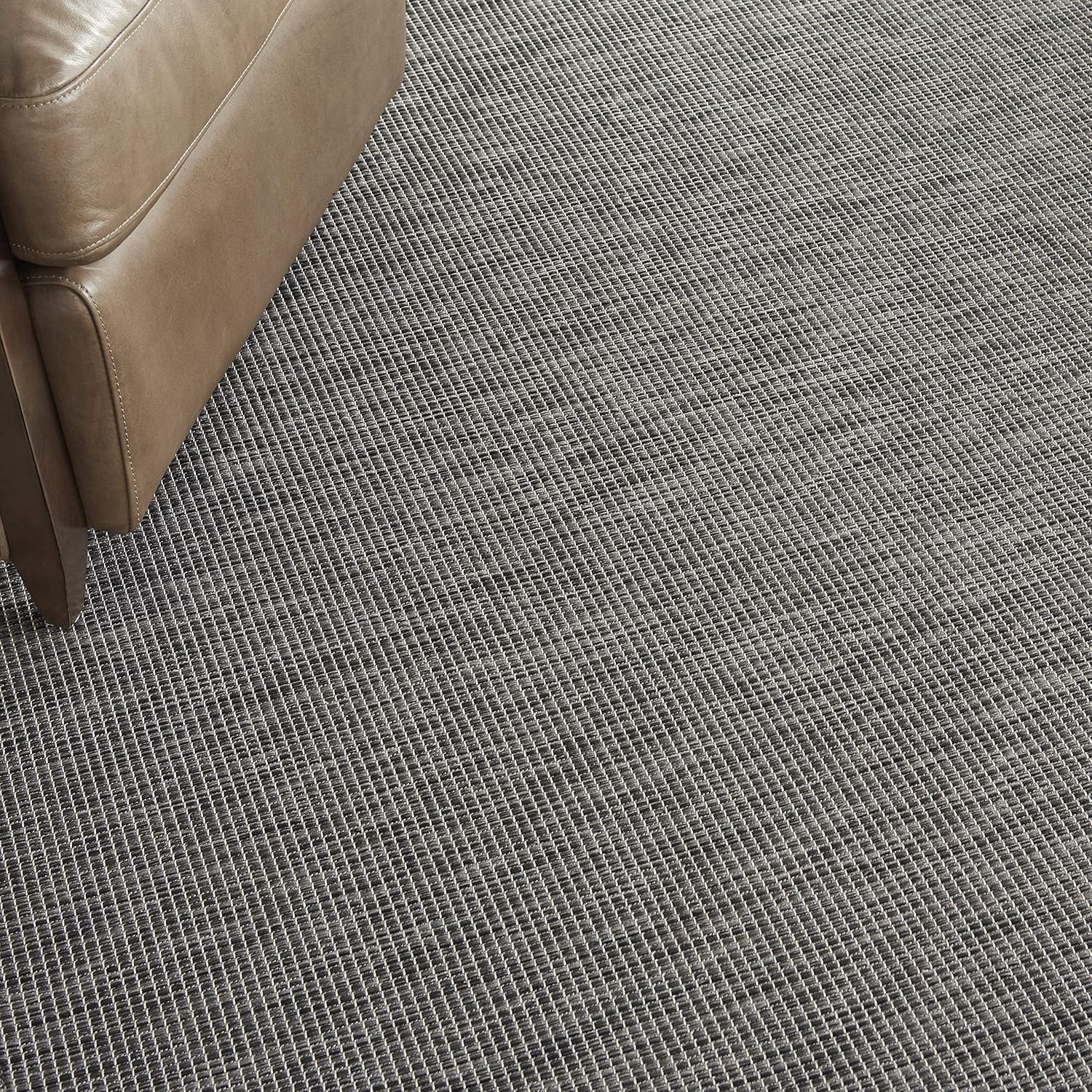 Nourison Home Positano 8' Runner Charcoal Fabric Modern Area Rug (8' Runner)